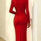 Banquet Dress for Women Elegant Sweet 3D Flower Ruched Bodycon Midi Robe Female Party Prom Vestidos Evening Gown Lady