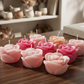 gift box candle scented roses