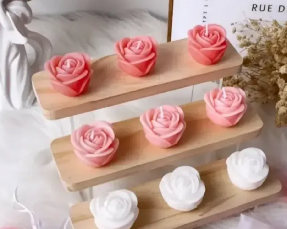 gift box candle scented roses