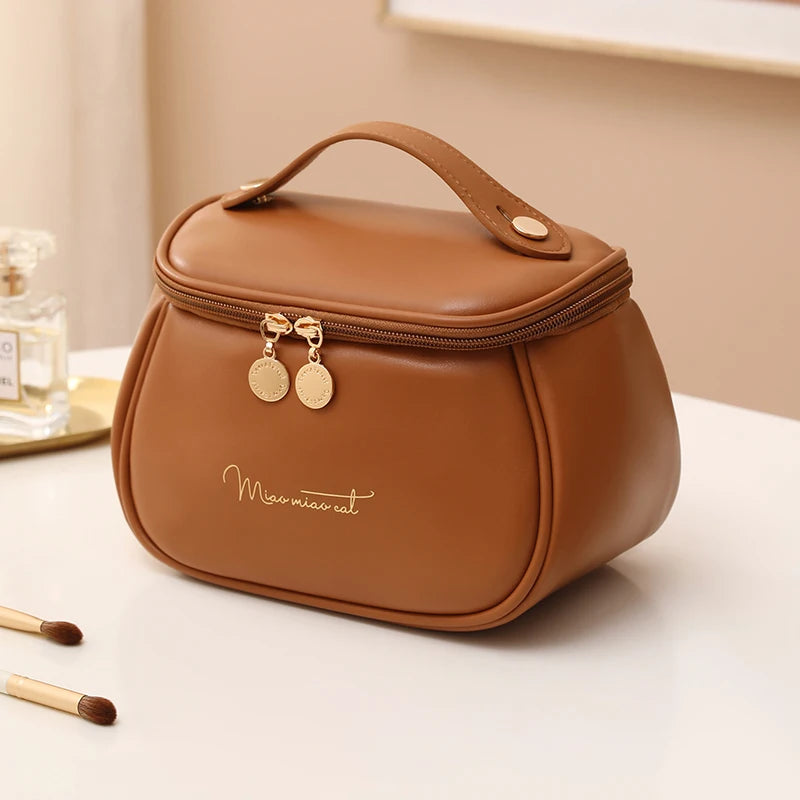 Reusable PU Leather Makeup Bag