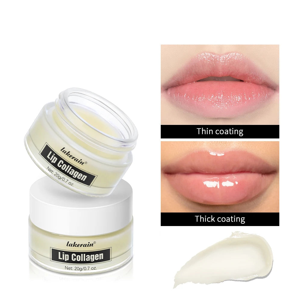 Lip Balm Collagen Lighten Melanin Lip Mask Exfoliating Fade Lip Line Dead Skin Moisturizing Brighten Repair Lip Care Products