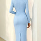 Banquet Dress for Women Elegant Sweet 3D Flower Ruched Bodycon Midi Robe Female Party Prom Vestidos Evening Gown Lady