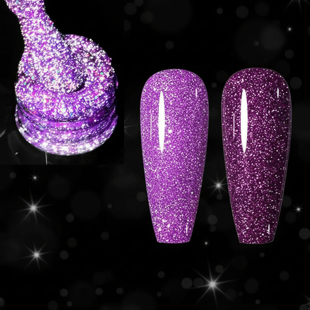 VENALISA Reflective Disco Glitter Full Coverage Super Diamond Sparkle Pigment Gel Nail Polish Soak off UV LED Nail Gel Varnish