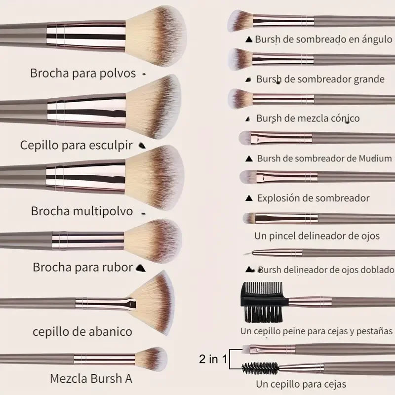 Fluffy Multi Piece Brushes
