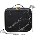 Marble Waterproof PU Cosmetic Storage Bag Professional Makeup Handbag Travel Makeup Desktop Organizer Toiletry Makeup Bag