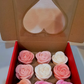 gift box candle scented roses
